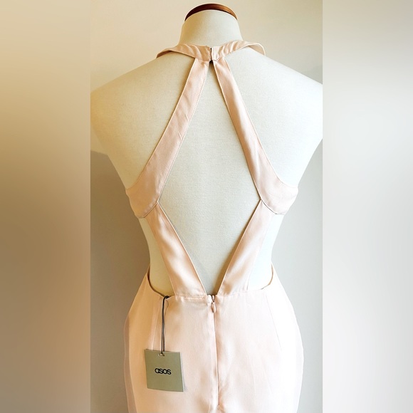 ASOS Midi Dress with Cut Out Back - Picture 3 of 4